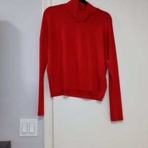 Banana Republic Luxespun Vibrant Red Women's Cowl Neck Sweater